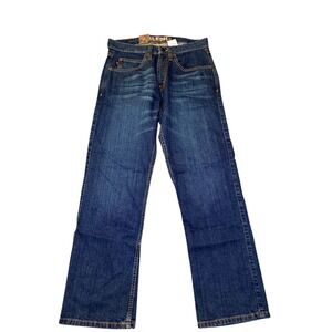 TRAIL RIDGE Mens FR Work Jeans Size 32x30 Flame Resistant Dark Wash Straight